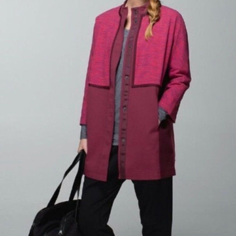 Lululemon‎ Jacket Coat Lightweight Fall Spring Pockets Women’s Small Mid Length
